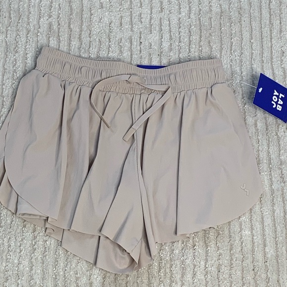 JoyLab Pants - Joy Lab Layered Flutter Running Shorts Tan Size XS NWT Mid‎ Rise Target Athletic